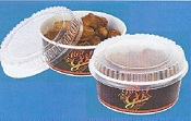Hot to Go Paper Food Bucket with Plastic Lid
